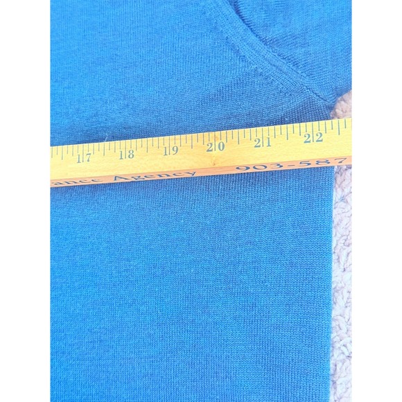 Tom James 100% Merino Wool Quarter Zip Sweater Men L Hunter Green Preppy Holiday - Picture 4 of 5